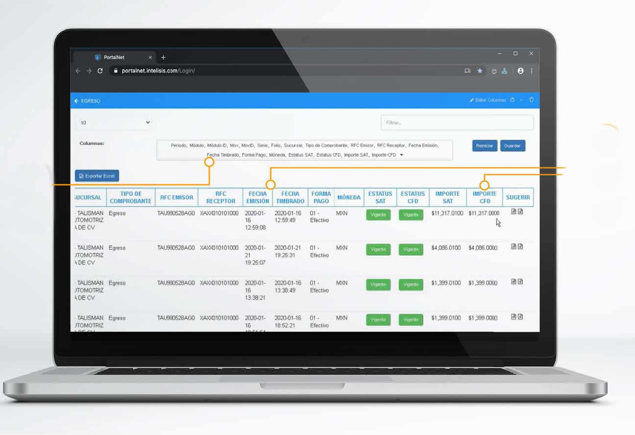 Intelisis Portal Fiscal