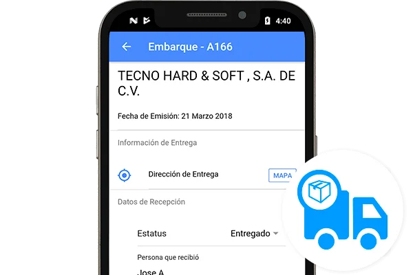 Shipments Intelisis App